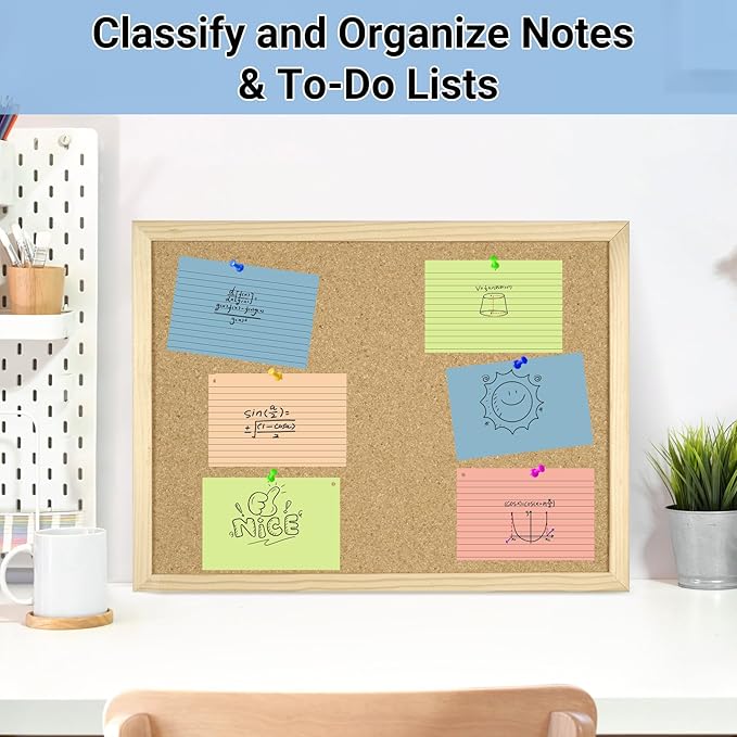 HAUTOCO 200 PCS Colored Flash Cards 4x6 with Rings, Ruled Index Cards with Waterproof Dividers, 4 Colors Study Notecards for Students, Teachers, Exam Prep, Office