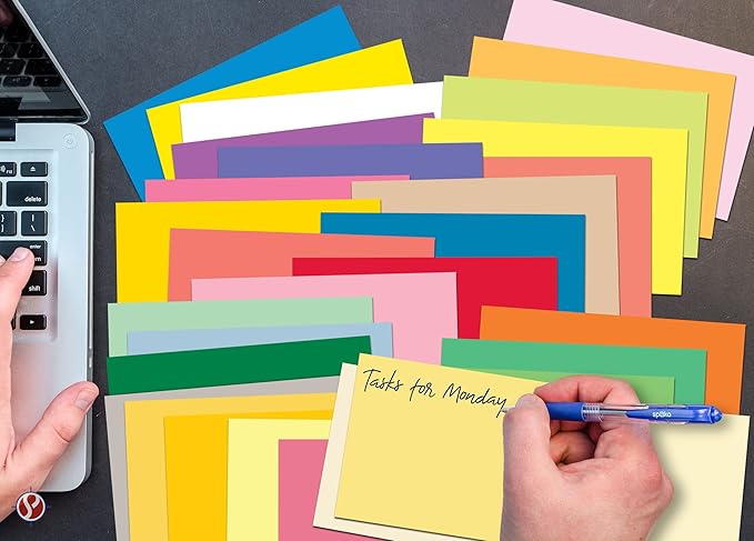 Memo Sheets, 4 X 6 Inches, 500 Sheets Per Pack. (Pastel Blue)