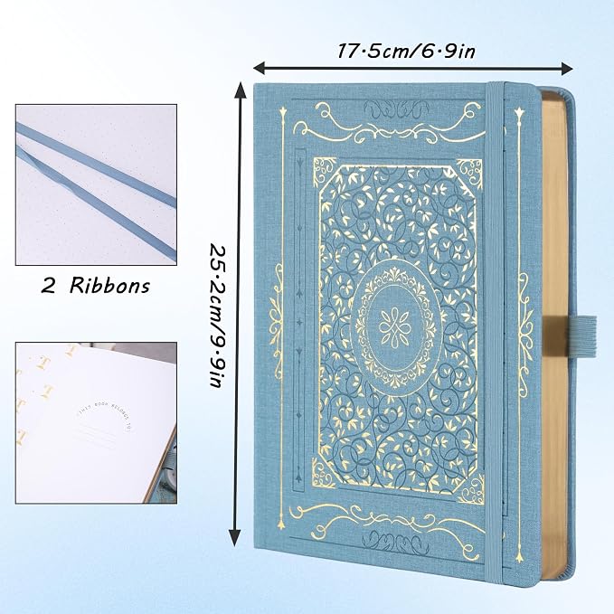 TIEFOSSI B5 Dotted Journal, 160 GSM Dot Grid Notebook for Women Men
