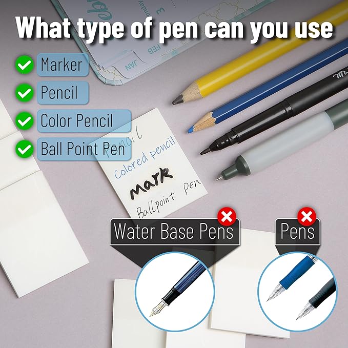 Mr. Pen- Small Transparent Sticky Notes, 1.5"x2", 20 Pads, 1000 Sheets, Mini See Through Self-Adhesive Notes Bulk for Bible Journaling and Studying, Water-Resistant, Clean Removal