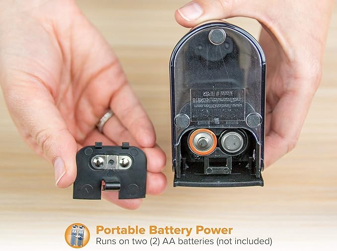 Bostitch Office Battery Pencil Sharpener, Hinged Tray, Colored Pencil Compatible, Black
