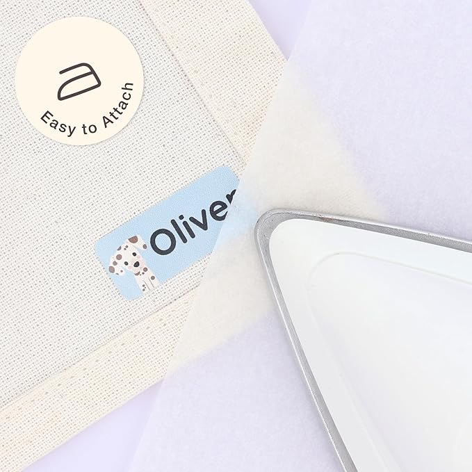 Iron-On Name Labels & Clothing Labels for Nursing Home (120) – Iron On Name Tags & Name Labels for Clothing & Clothes, School & Daycare – Waterproof - Pets