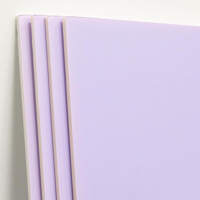BAZIC Products Foam Board 20" X 30" Lavender, Colored Foam Boards 3/16 Inch Thickness, Presentation Signboards School Craft Project Framing Display, 25-Pack