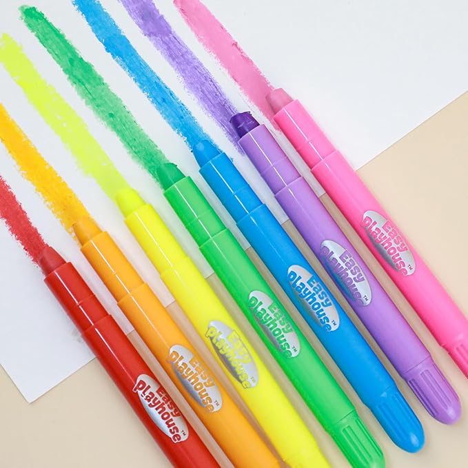 Easy Playhouse: Tempera Paint Sticks - 48pk, Vibrant Color Set, Non-Toxic, No Mess, Washable, Water Soluble, Quick Drying, Art-Craft Supplies, Kids 3+