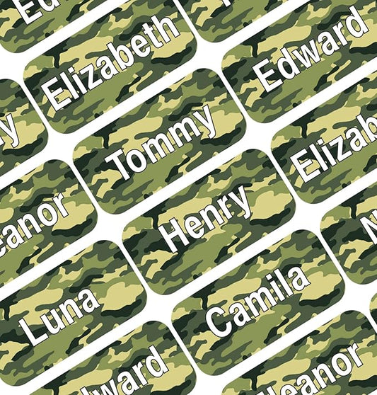 Personalized Name Labels for Kids – 60 Waterproof Peel-and-Stick Labels for Clothes, Lunch Boxes, Water Bottles, Laundry Bags – Durable, Dishwasher & Microwave Safe, Perfect for Camp, Daycare, School