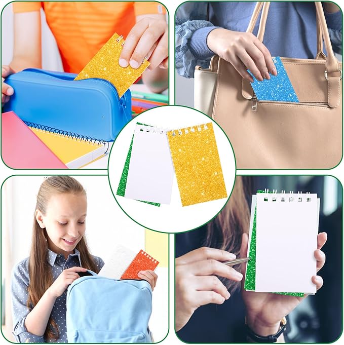 24 Pack Mini Notebooks Party Favor Small Spiral Journal Notepads for Kids