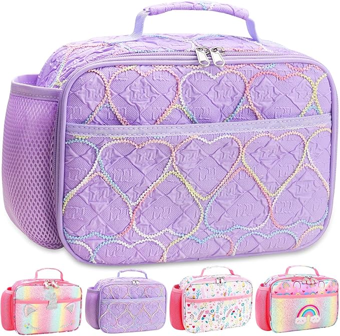RHCPFOVR Kids Lunch Bag - Insulated Lunch Box for Boys Girls,Washable Lunch Bag and Reusable Toddler Leak-proof Lunchbox for School and Daycare