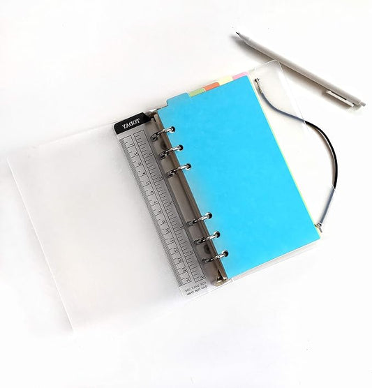 Zelten Refills/Loose Leaves for A6 Cover Ring Binder/Personal Organizer/Planner(A6 6 Holes, Divider Vertical Colored Paper)
