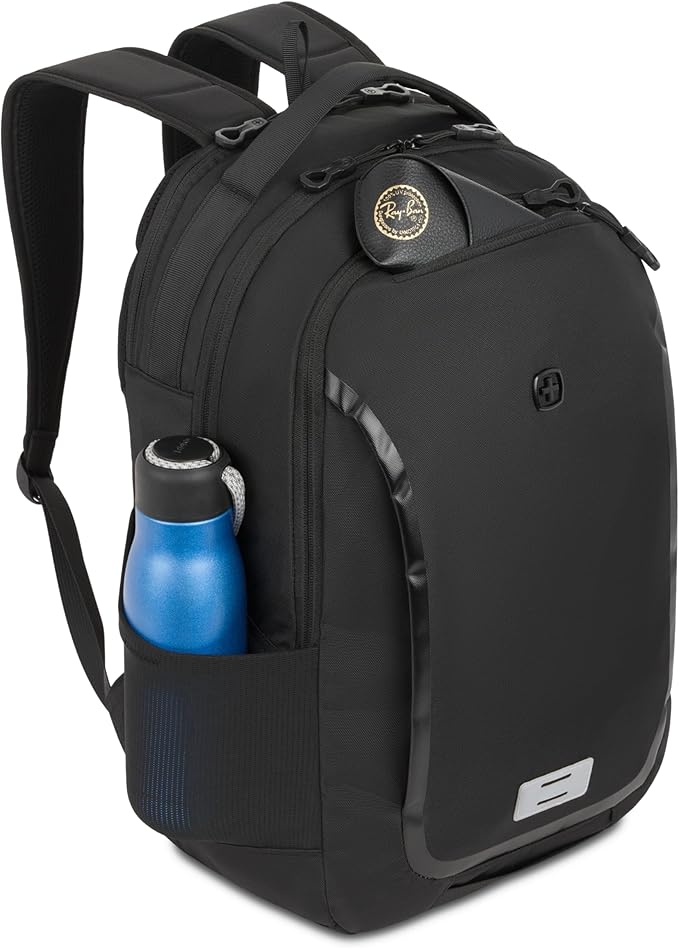 SwissGear Shield Laptop Backpack, Black, 18.5"x12"x6"