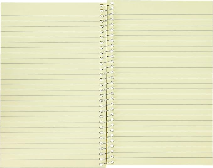 National Single-Subject Wirebound Notebooks, Narrow Rule, Brown Paperboard Cover, (80) 7.75 x 5 Sheets