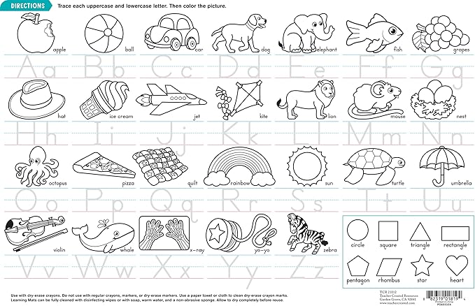Teacher Created Resources Alphabet Learning Mat