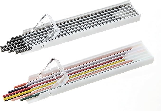 Leda Mechanical Pencil Black and Mixed Colors Lead Refill Pack for drawing and sketching