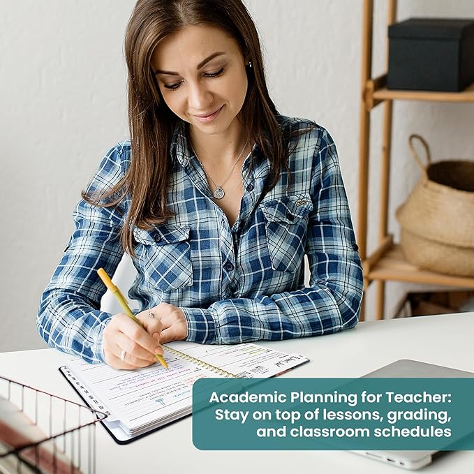 Planner 2026–2027, Academic Monthly Weekly Spiral Calendar, July 2026 – June 2027, Hardcover Agenda Notebook with Tabs, 6.3" x 8.5", Perfect for Students, Teachers, School & Daily Planning - Turtle Meeting