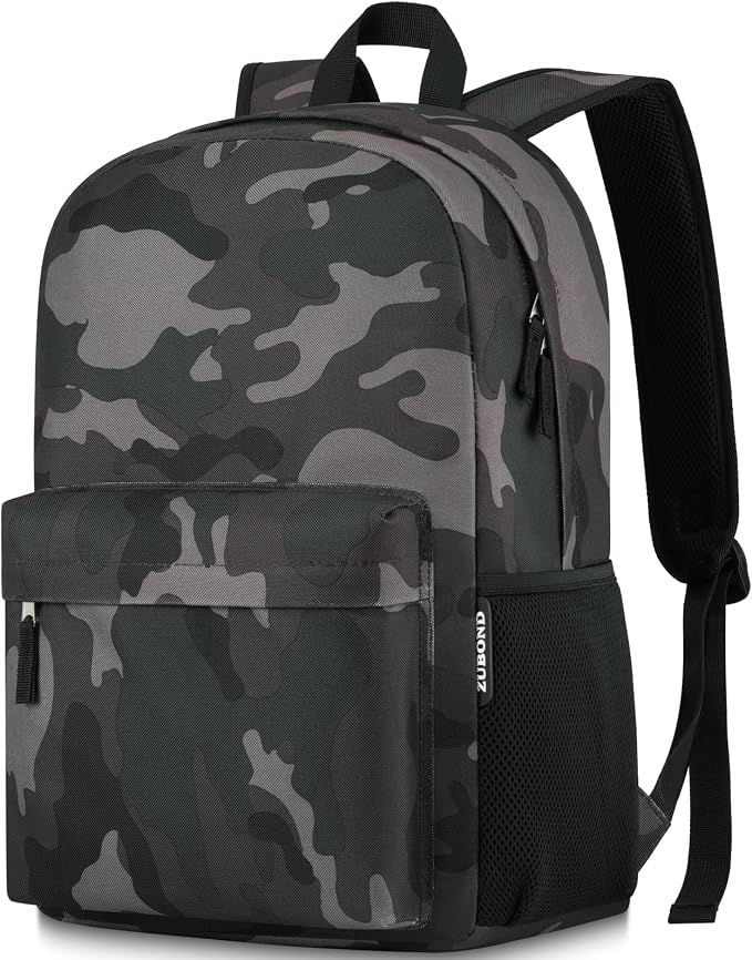 ZUBOND Unisex Backpack for School & Travel - Lightweight Laptop Backpack Fits 15.6 Inch Notebook, Water Bottle Pocket - Ideal for Teens, College Students, Adults