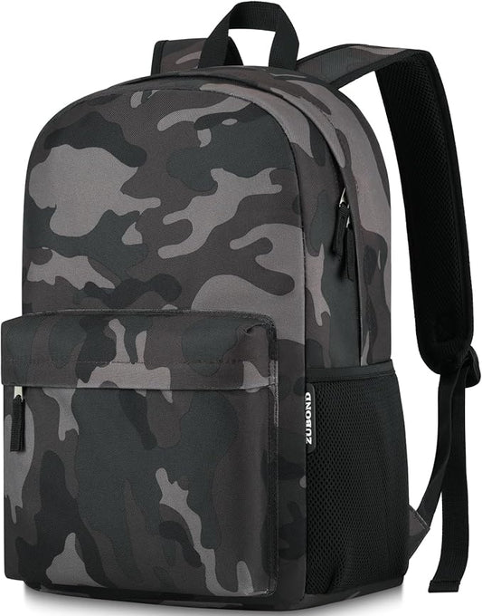 ZUBOND Unisex Backpack for School & Travel - Lightweight Laptop Backpack Fits 15.6 Inch Notebook, Water Bottle Pocket - Ideal for Teens, College Students, Adults