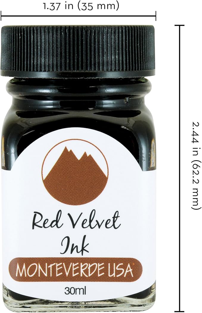 Monteverde USA Ink with ITF Technology, 30 ml Red Velvet (G309RV)
