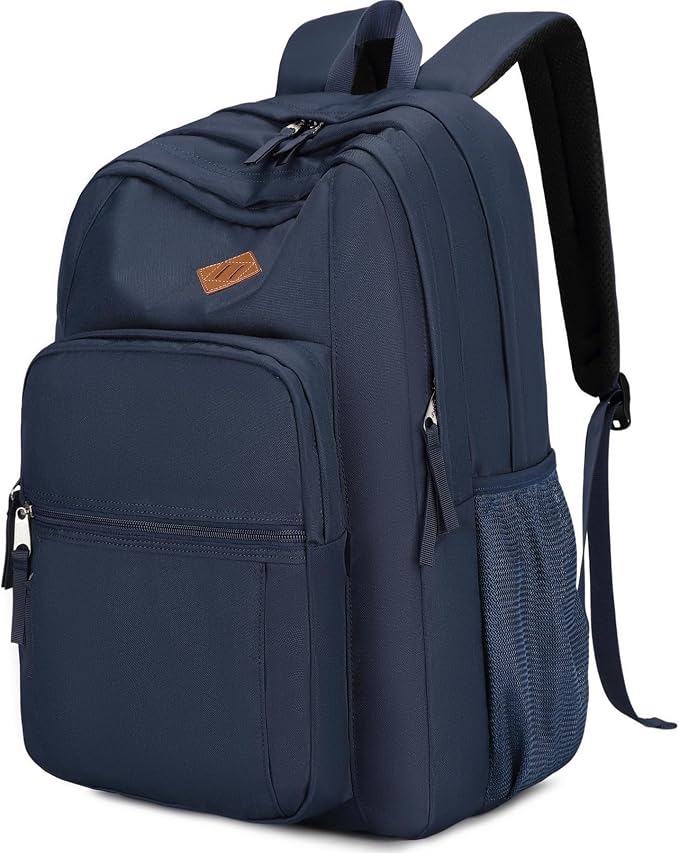 abshoo Classical Basic Womens Travel Backpack For College Men Water Resistant Large Bookbag (Navy)