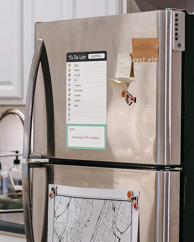 Dry Erase to Do List Sticky Notes| 8pcs Premium Daily Planner White Board| Chore Chart Checklist Notepad| Lined Task Todo Memo Pad| Removable Suitable for Home,Office,Refrigerator,Desk