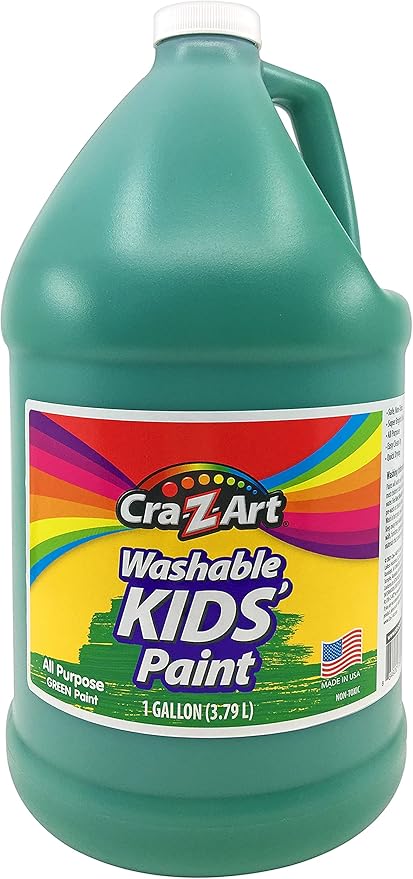 Cra-Z-Art Kids Washable Tempera Poster Paint Non-Toxic Art Supplies - Green - 1 Gallon