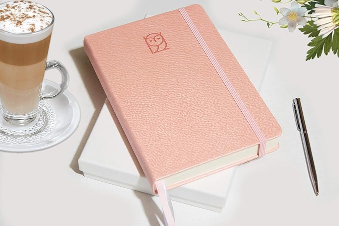 Wyze Planner Undated Daily Planner – 6-Month A5 Productivity Organizer with Full Page Per Day, ADHD Friendly, Hourly Schedule, Goal Setting, Habit Tracker, Weekly & Monthly Pages – Hardcover Time Management Notebook (Pink)