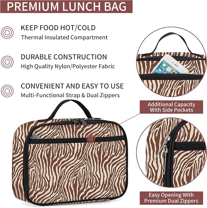 rickyh style Kids Insulated Lunch Box Thermal School Cooler hot Bag for Child