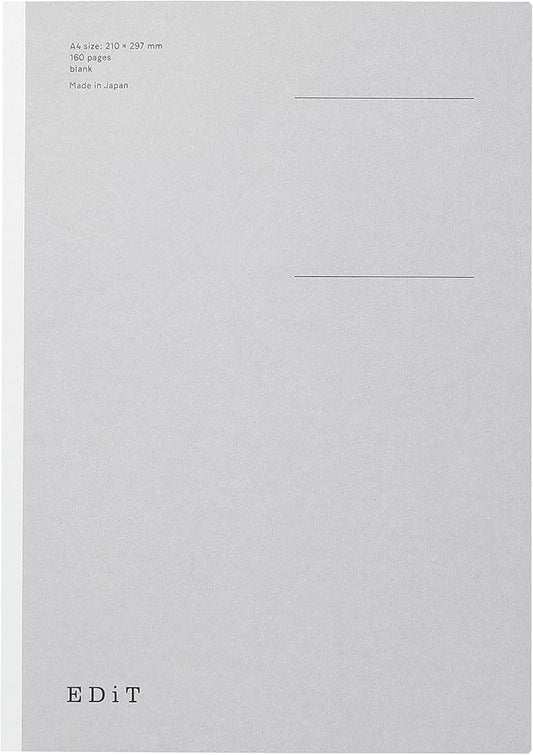 MARK'STYLE EDiT Designed for Clear Thinking, Thin, Lightweight, and Smooth to Write On” — 160-Page Notebook (A4 (Blank))