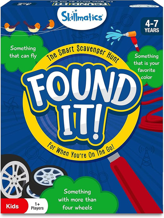 Skillmatics Scavenger Hunt Card Game - Found It Travel, Learning Toy, Educational Game Collections, Gifts for Kids, Boys, Girls and Families, for Ages 4, 5, 6, 7, Perfect for Home, School, Playdates