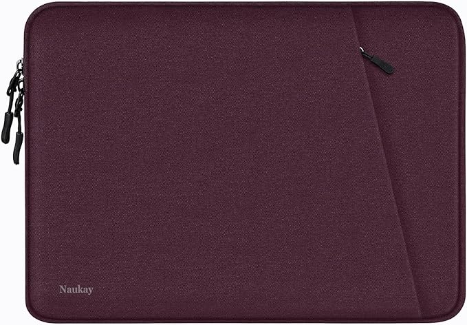 Laptop Sleeve Bag 13.3 inch, Shockproof Protective Computer Cover with Accessories Pocket, Laptop Case Compatible with MacBook Air/Pro 13-13.3 inch, Compatible for MacBook Pro 14 inch, Magenta