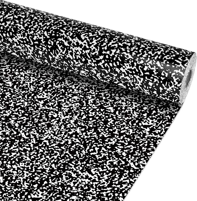 Black Composition Bulletin Board Roll Reusable Waterproof Erasable Black and White Non-Woven Fabric Bulletin Board Roll Composition Poster for Teacher Classroom Decors Wrap Crafts 15.7" x 20ft
