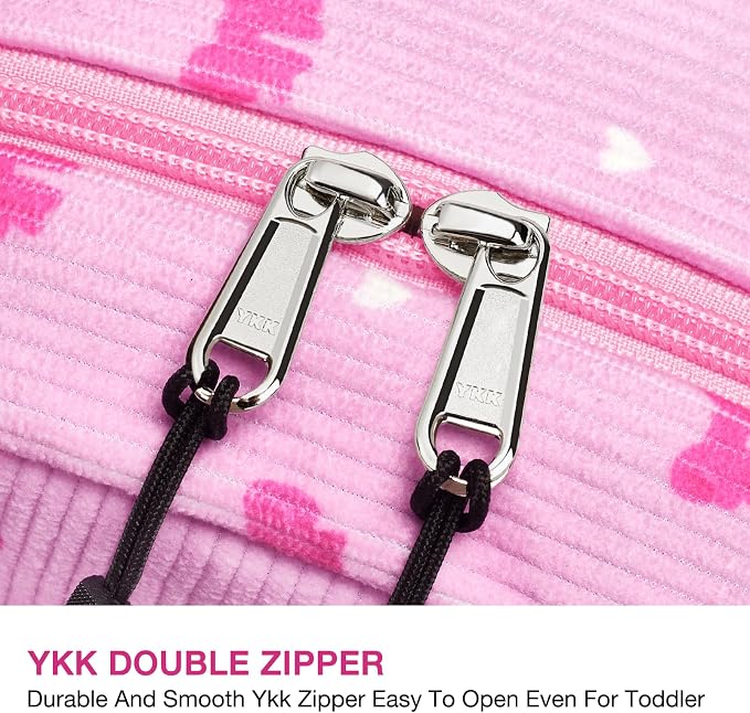 STEAMEDBUN Corduroy Toddler Backpack for Girls 2-4: Kids backpack for Boys Girls - 12 inch Preschool Kindergarten Backpacks - Pink Bow
