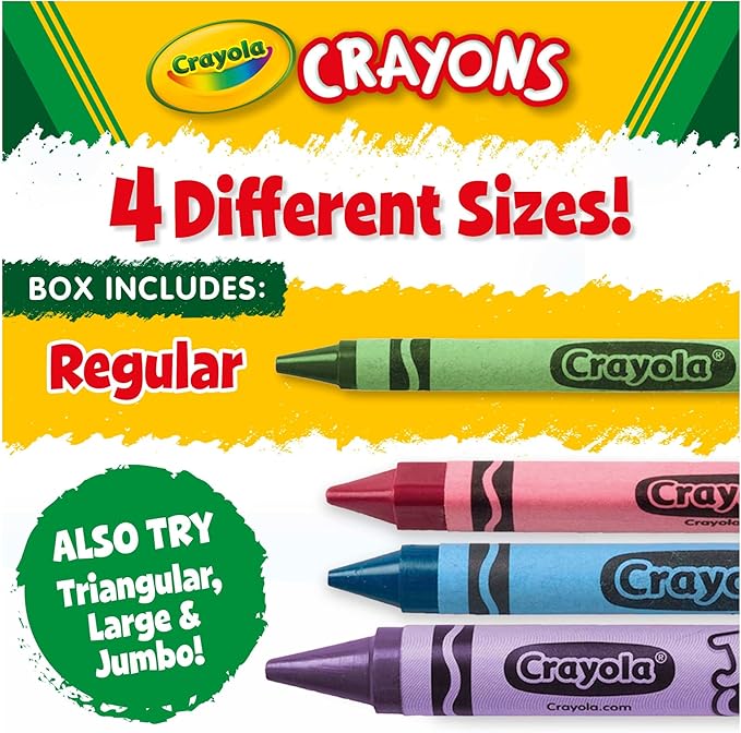 Crayola Crayon Classpack (800ct), Bulk Crayons for Kids, School Supplies, Preschool Teacher Classroom Must Haves, Ages 5, 6, 7