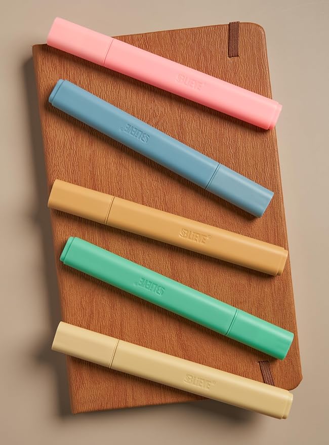 BLIEVE Bible Highlighters No Bleed Through, Chisel Tip, 5 Pack | No Smear, Quick-Dry, Aesthetic Cute Pastel Colors For Bible & Journaling (Vintage Edition)