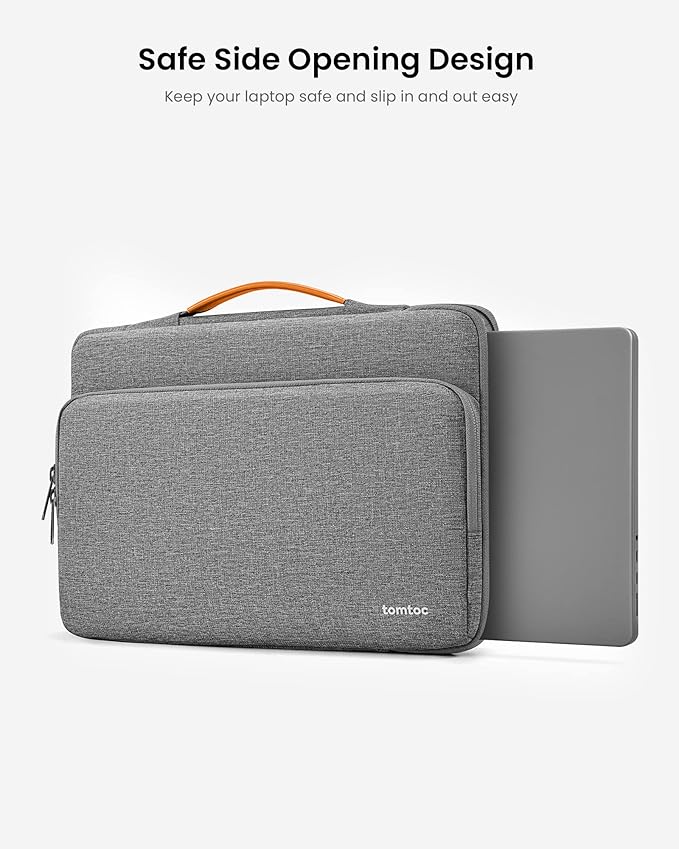 tomtoc 360 Protective Laptop Carrying Case for 13-inch New MacBook Air M5/A3449(2026), M4/A3240, M3/A3113, M2/A2681 M1/A2337, 13“ MacBook Neo/Pro, iPad Pro M5 & iPad Air M4, Water-Resistant Laptop Bag