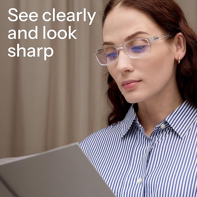 Gaoye 1.25 Professional Reading Glasses for All Day - Computer Readers with Blue Light Protection - Value Pack