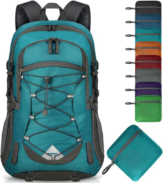 IGOLUMON Hiking Backpack 40L Packable Lightweight Camping Daypack Men Women | Multi-compartment storage Water-resistant Foldable Nylon Material Hiking Day pack for Camping Cycling Outdoor