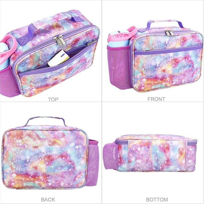 RHCPFOVR Kids Lunch Bag - Insulated Lunch Box for Boys Girls,Washable Lunch Bag and Reusable Toddler Leak-proof Lunchbox for School and Daycare