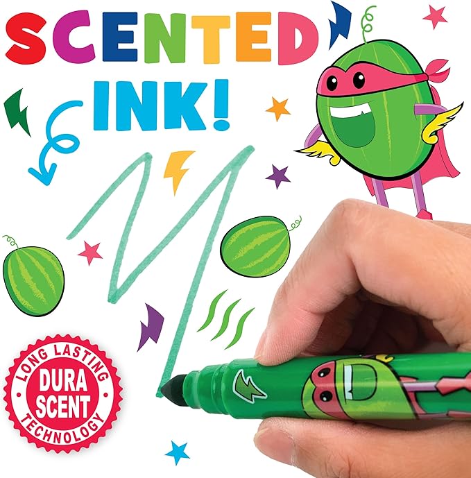 Smarkers - Washable Scented Markers, Assorted Colors, Medium Tip, 14 Count