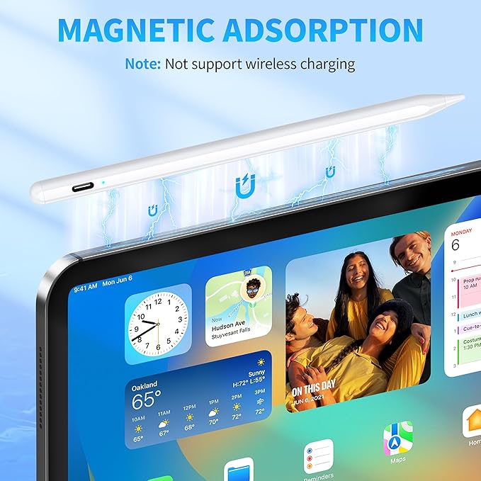 Stylus Pen for Touchscreen, Compatible for Android & iOS Phones/Tablet, Fast Charge Universal Stylus Pen for i-Phone, i-Pad, Tab A9+, High Sensitivity & Precision Stylist Pencil for Writing/Drawing