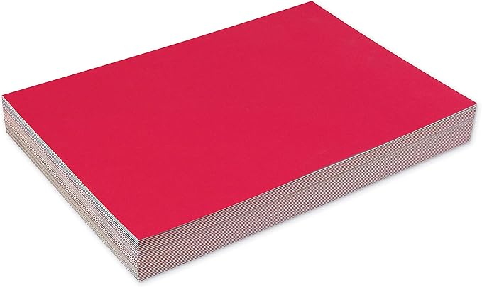Tru-Ray® PAC6589 Construction Paper Bulk Assortment, 10 Assorted Colors, 12" x 18", 250 Sheets