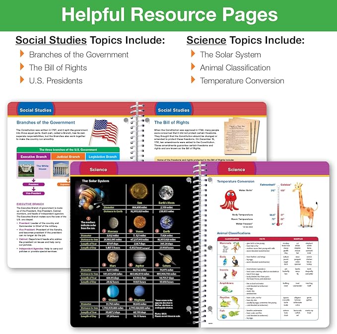 Global Datebooks 2026-2027 Elementary Student Planner 8.5" x 11" - Dated Weekly & Monthly Academic Planner with Ruler/Bookmark & Stickers, Ideal for Homework, Matrix Style, Earth
