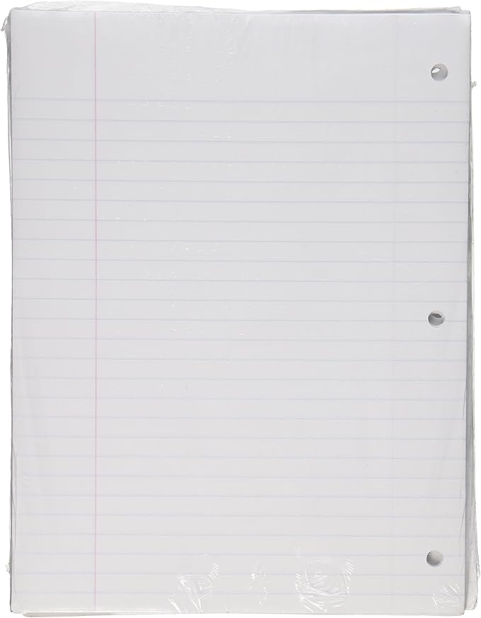 Mead Filler Paper, Loose Leaf Paper, Wide Ruled Paper, 150 Sheets, 10-1/2" x 8", White (15103)