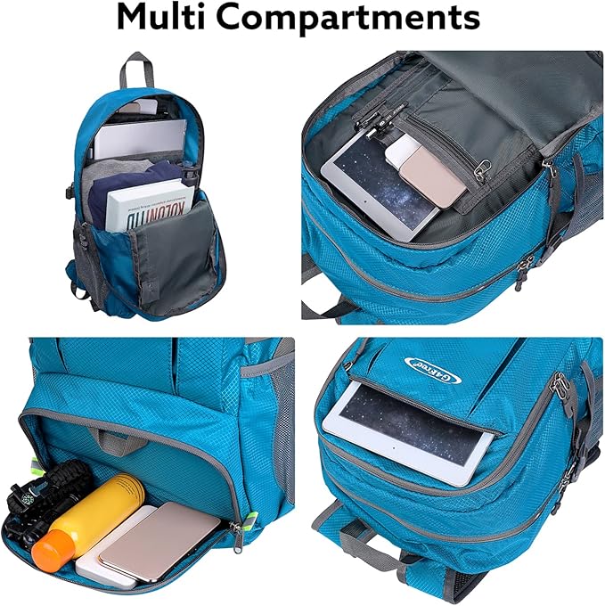 G4Free Lightweight Packable Hiking Backpack, Waterproof Travel Daypack