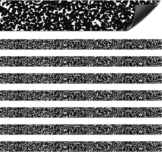 Colarr 24 Pcs Mini Magnetic Strips, 12" x 0.75" Composition Notebook Magnetic Borders for Classroom Whiteboard Magnet Border Strips Bulletin Board Borders for Office School Chalkboard Trim Decor