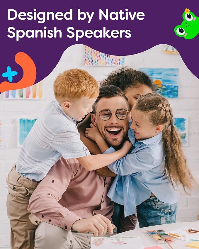 Spanish Alphabet Flash Cards - Thick ABC Flash Cards for Kids Ages 3-6 - Lowercase & Uppercase Letter Recognition Learning Game