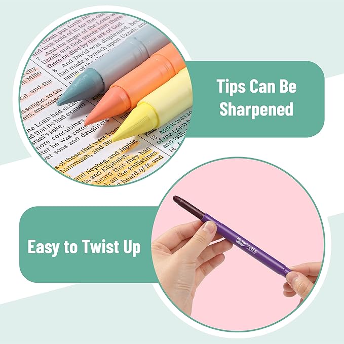 Mr. Pen- No Bleed Gel Highlighters, Vintage Colors, 16 Pack, Bible Highlighters and Pens No Bleed, Bible Markers for Study, Journaling, School Supplies and Accessories