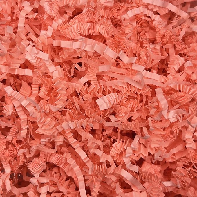1LB Fluorescent Pink Crinkle Cut Paper Shred Filler, Paper Shreds for Basket Fillers, Birthday, Gift Wrapping, Anniversary, Wedding, Halloween, Valentine's Day, Christmas Gift Decor Party Filler