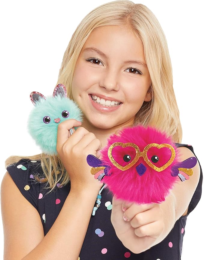 Make It Real DIY Cuddle Mob Kit - Create 4 Adorable Pom Pom Characters with 36 Pieces - All-in-One Arts & Crafts Set for Tweens & Girls - Fun, Skill-Building Craft for Kids Ages 8+ Creative Gift