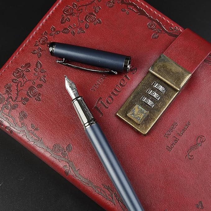 Calligraphy Fountain Pen Set - Includes 5 Nibs, Ink Bottle, Ink Refill Converter and 18 Cartridges, Fancy Pen for Women Men Gift - MU-25