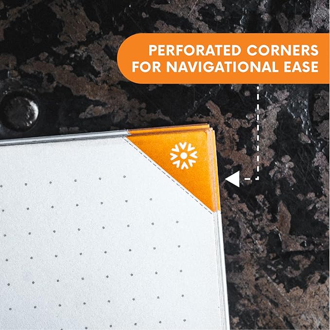 Notsu Dot Grid Notebook 2pk | Minimalist Bullet Dotted Journal, 100 Pages, Thick Paper 120 gsm, A5 Size 5.8" x 8.3", Black