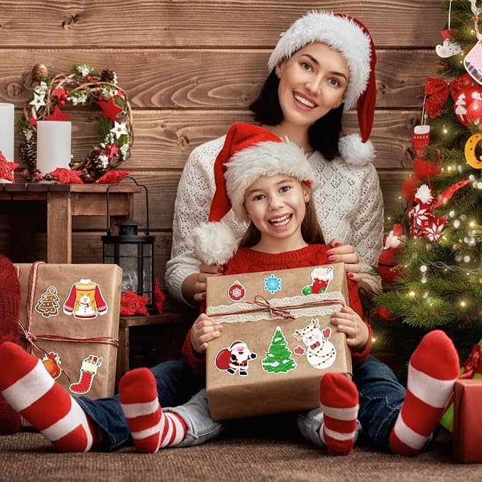 OHOME Stocking Stuffers | 320 PCS Christmas Stickers - Toddler Stocking Stuffers | Kids for Boys Girls Grandkids,Vinyl Xmas Games Crafts Activities Party Favors Supplies